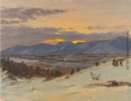 Winter-Dämmerung von Olana Winter-Dämmerung von Olana