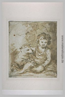 St. Johannes der Täufer mit einem Lamm St. Johannes der Täufer mit einem Lamm
