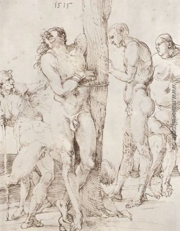 Studienblatt mit sechs nackten Figuren Studienblatt mit sechs nackten Figuren