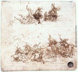 Seite von einem Notebook, das Zahlen kämpfen zu Pferd und zu Fuß Seite von einem Notebook, das Zahlen kämpfen zu Pferd und zu Fuß