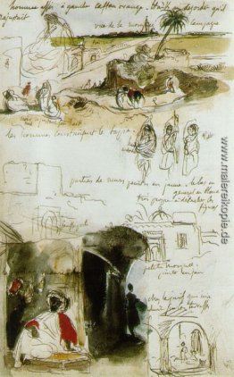 Seite aus dem marokkanischen Notebook Seite aus dem marokkanischen Notebook