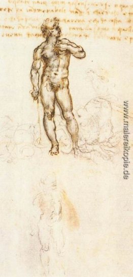 Studium der David von Michelangelo Studium der David von Michelangelo