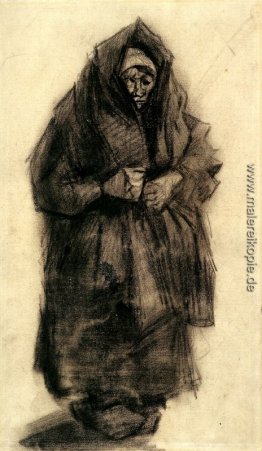 Frau mit einem Schal Mourning Frau mit einem Schal Mourning