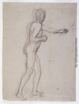 Studie einer Standing Male Nude Studie einer Standing Male Nude
