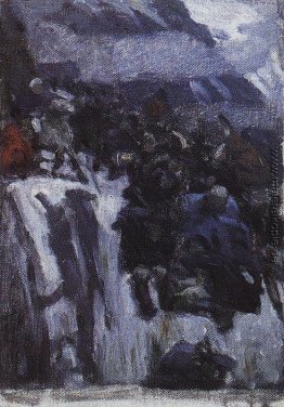 Russische Truppen unter Suworow, der die Alpen (Studie) Russische Truppen unter Suworow, der die Alpen (Studie)