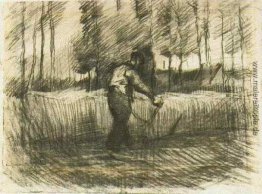 Weizen-Feld mit Bäumen und Mähwerk Weizen-Feld mit Bäumen und Mähwerk