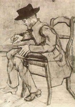 Mann-Schreiben der nach links Mann-Schreiben der nach links