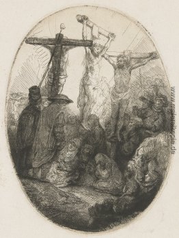 Christus zwischen den zwei Dieben eine ovale Platte gekreuzigt Christus zwischen den zwei Dieben eine ovale Platte gekreuzigt