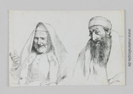 Juden und Jüdin, Illustration von "das Leben unseres Herrn Jesus Juden und Jüdin, Illustration von "das Leben unseres Herrn Jesus