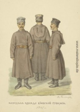 Menschen kleidet die Provinz von Kiew Menschen kleidet die Provinz von Kiew