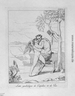 Symbolische Kampf von Amor und Pan Symbolische Kampf von Amor und Pan