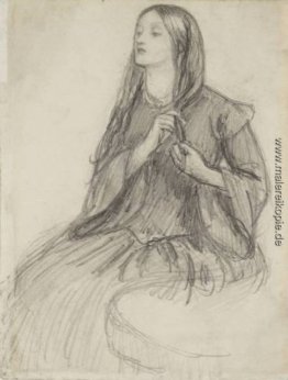 Elizabeth Siddall Flechten ihr Haar Elizabeth Siddall Flechten ihr Haar