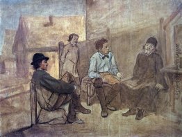 Die Schüler sprechen mit dem Mönch Die Schüler sprechen mit dem Mönch