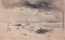 Der alte Friedhof am Ufer der Wolga Der alte Friedhof am Ufer der Wolga