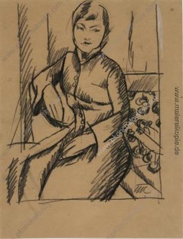 Porträt einer Dame. Zeichnung für das Porträt von Anna Emilevna Porträt einer Dame. Zeichnung für das Porträt von Anna Emilevna