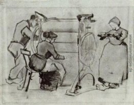 Mangle mit zwei Frauen und ein Mann Mangle mit zwei Frauen und ein Mann