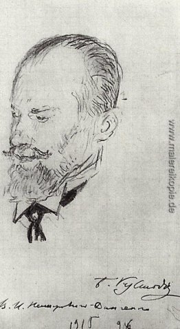 Porträt von Vladimir Nemirovich-Danchenko Porträt von Vladimir Nemirovich-Danchenko