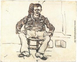 Zouave Sitzen, ganze Figur Zouave Sitzen, ganze Figur