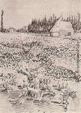 Landschaft mit Hut in der Camargue Landschaft mit Hut in der Camargue