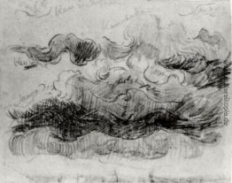 Sketch von Wolken mit Farbe Anmerkungen Sketch von Wolken mit Farbe Anmerkungen
