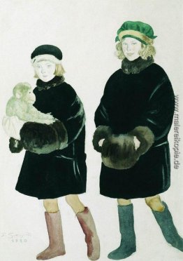 Portrait von Martha und Marina Schaljapin Portrait von Martha und Marina Schaljapin