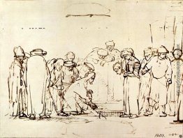 Jesus und die Ehebrecherin durch Rembrandt Jesus und die Ehebrecherin durch Rembrandt