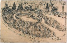 Public Garden mit Vincent s Haus im Hintergrund Public Garden mit Vincent s Haus im Hintergrund