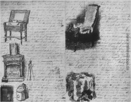 Dargestellt Brief an seine Familie geschrieben Dargestellt Brief an seine Familie geschrieben