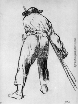 Sketch von bewegten Bauer Sketch von bewegten Bauer