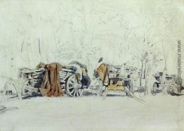 Landschaft mit Wagen Landschaft mit Wagen
