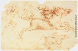 Galoppierende Reiter und andere Figuren Galoppierende Reiter und andere Figuren