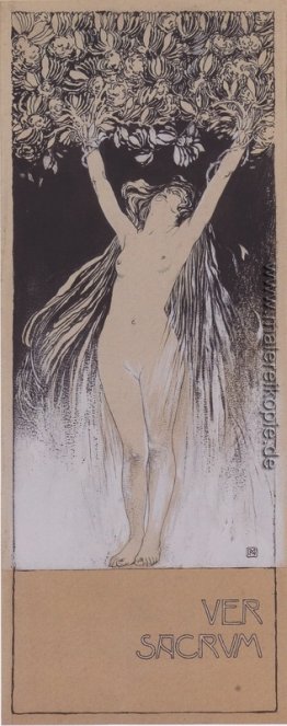 Allegorie des Ver Sacrum, Skizze illustration In den Ver Sacrum, Allegorie des Ver Sacrum, Skizze illustration In den Ver Sacrum,