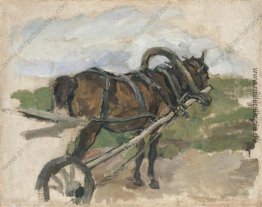 Das Pferd im Geschirr. Skizze für Gemälde "Die Rückkehr von der Das Pferd im Geschirr. Skizze für Gemälde "Die Rückkehr von der