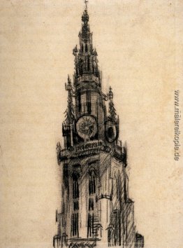 Der Turm der Kirche Unserer Lieben Frau Der Turm der Kirche Unserer Lieben Frau