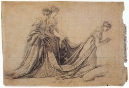 Die Kaiserin Josephine Kniend mit Madame de la Rochefoucauld und Die Kaiserin Josephine Kniend mit Madame de la Rochefoucauld und