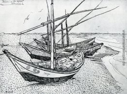 Fischerboote am Strand von Les Saintes-Maries-de-la-Mer Fischerboote am Strand von Les Saintes-Maries-de-la-Mer