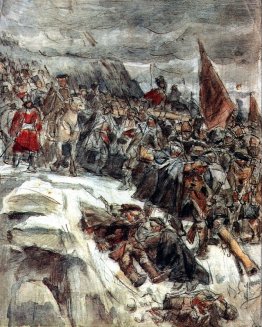 Russische Truppen unter Suworow, der die Alpen (Studie) Russische Truppen unter Suworow, der die Alpen (Studie)