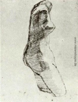 Plaster Torso einer Frau, von der Seite gesehen Plaster Torso einer Frau, von der Seite gesehen