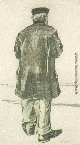 Orphan Mann mit Mütze, gesehen von der Rückseite Orphan Mann mit Mütze, gesehen von der Rückseite