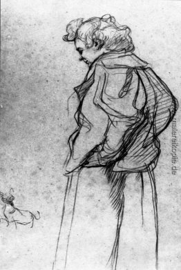 Madame Palmyre mit ihrem Hund Madame Palmyre mit ihrem Hund