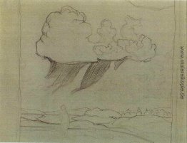 Prokop der Gerechte entfernt eine Wolke aus Stein von der Großen Prokop der Gerechte entfernt eine Wolke aus Stein von der Großen