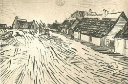Reihe der Häuschen im Saintes-Maries Reihe der Häuschen im Saintes-Maries