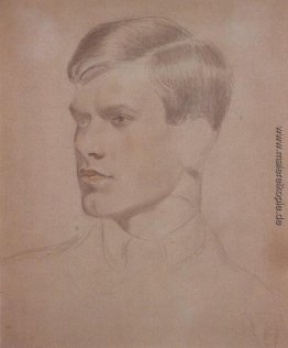 Porträt von K. B. Kustodiev Porträt von K. B. Kustodiev