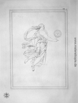 Bacchante führende Ohren; neben ihr die Sonne Bacchante führende Ohren; neben ihr die Sonne