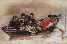 Kosaken im Boot (Studie zu "Die Eroberung Sibiriens durch Jermak Kosaken im Boot (Studie zu "Die Eroberung Sibiriens durch Jermak