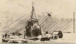 Der alte Turm im Schnee Der alte Turm im Schnee