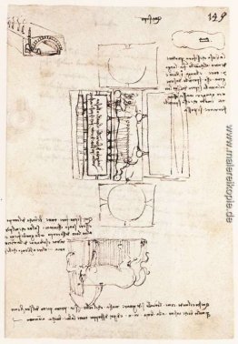 Manuskriptseite auf der Sforza Denkmal Manuskriptseite auf der Sforza Denkmal