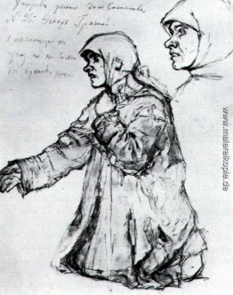 Studie zur "Boyarynya Morozova" Studie zur "Boyarynya Morozova"