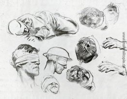 Köpfe, Hände und Figur (auch als Studien für vergast bekannt) Köpfe, Hände und Figur (auch als Studien für vergast bekannt)