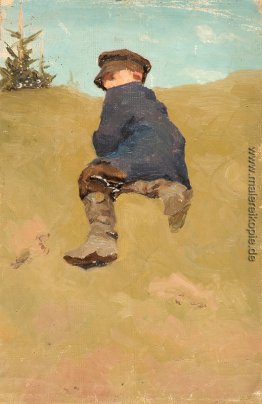 Studium der liegenden Jungen Studium der liegenden Jungen